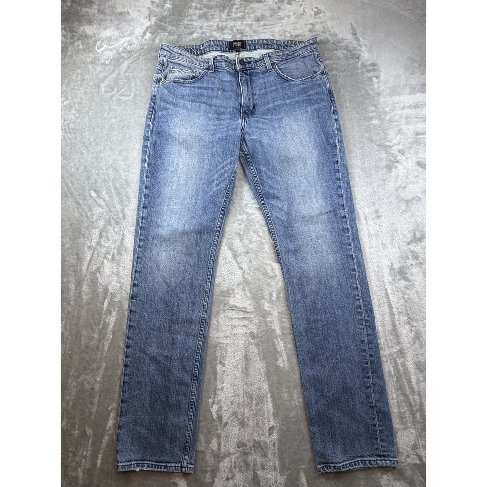 Paige Jeans Mens 36x33 Blue Denim Lennox Slim Stretch Taper Made In USA